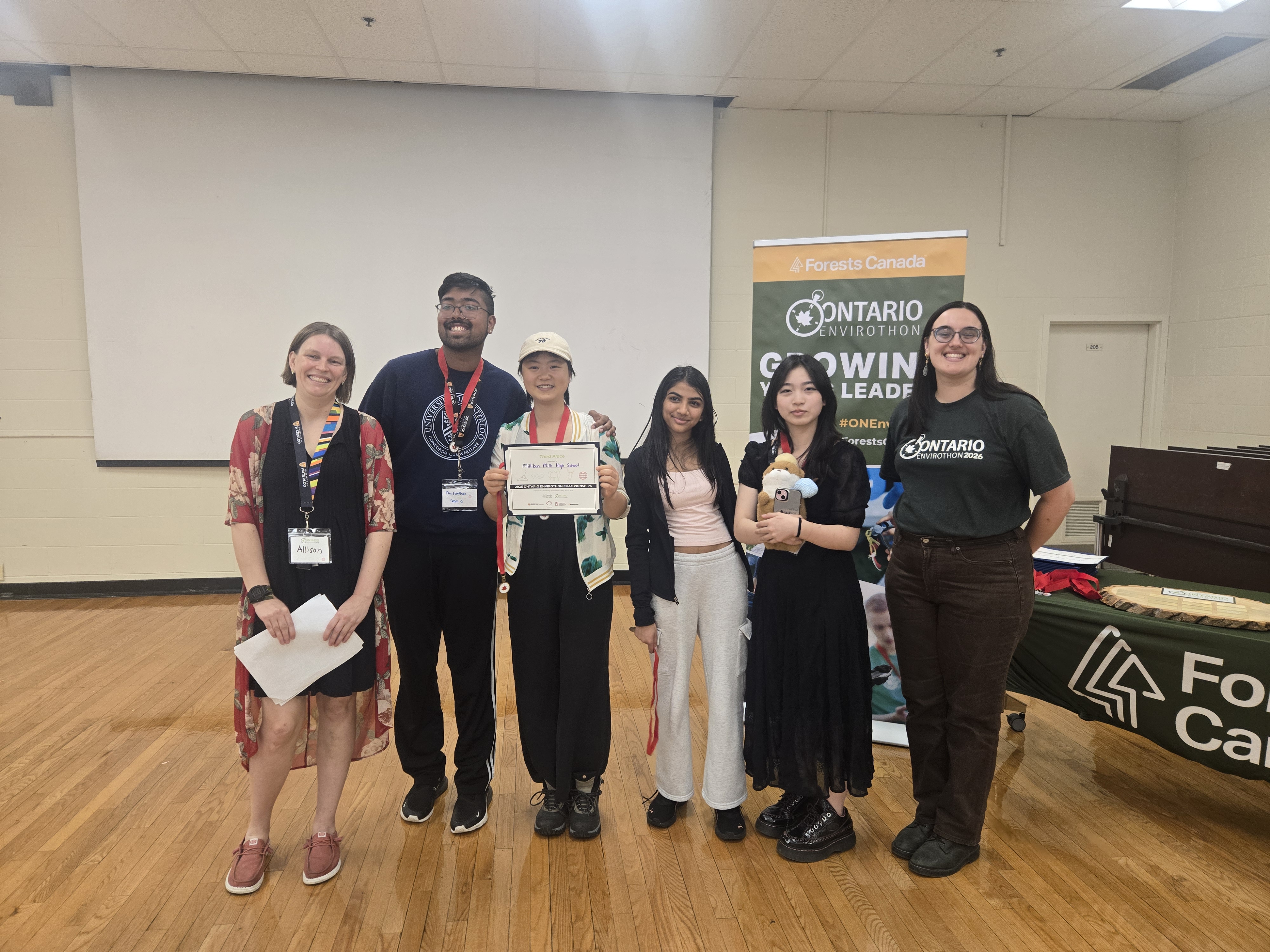 Milliken Mills High School in the City of Markham placed third in the 2026 Ontario Envirothon competition