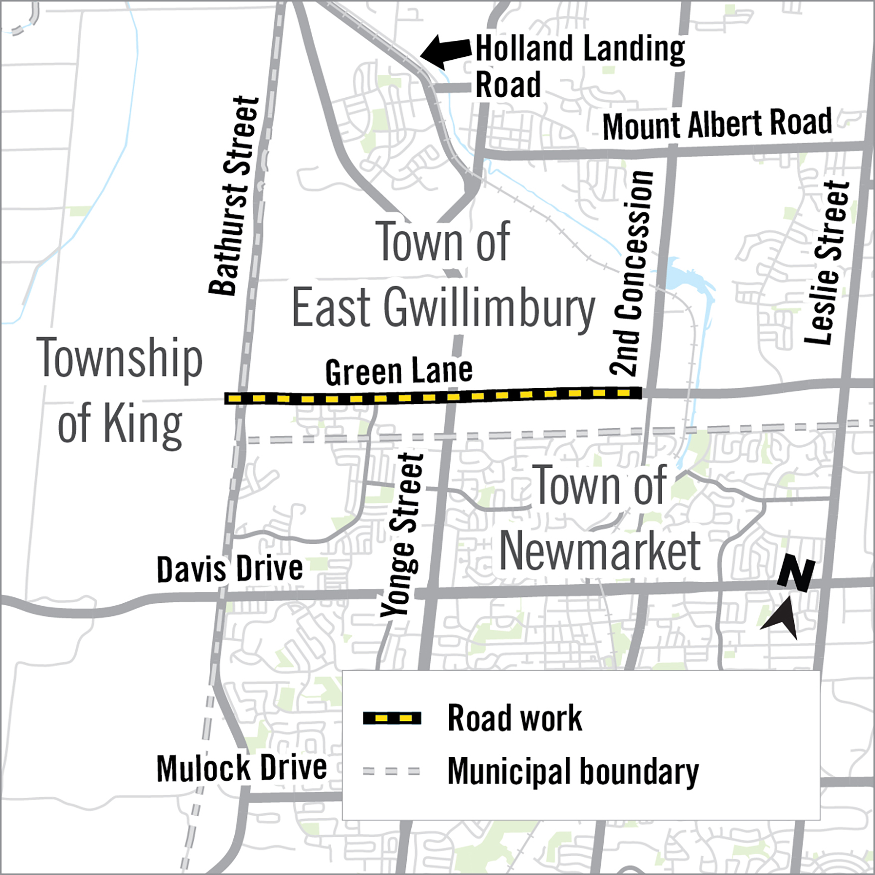 Improvements are coming to Green Lane York Region