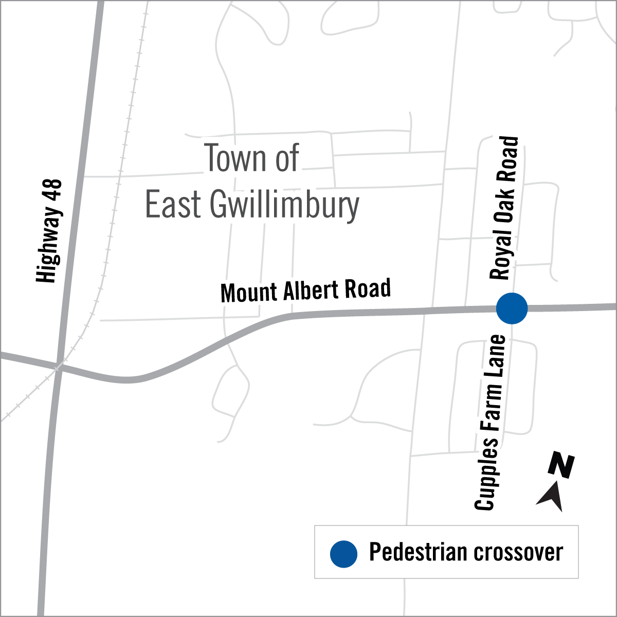 Mount Albert Road and Cupples Farm Lane/Royal Oak Road York Region