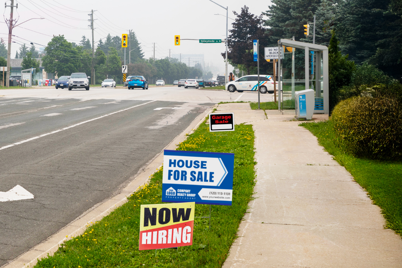 signage along regional road