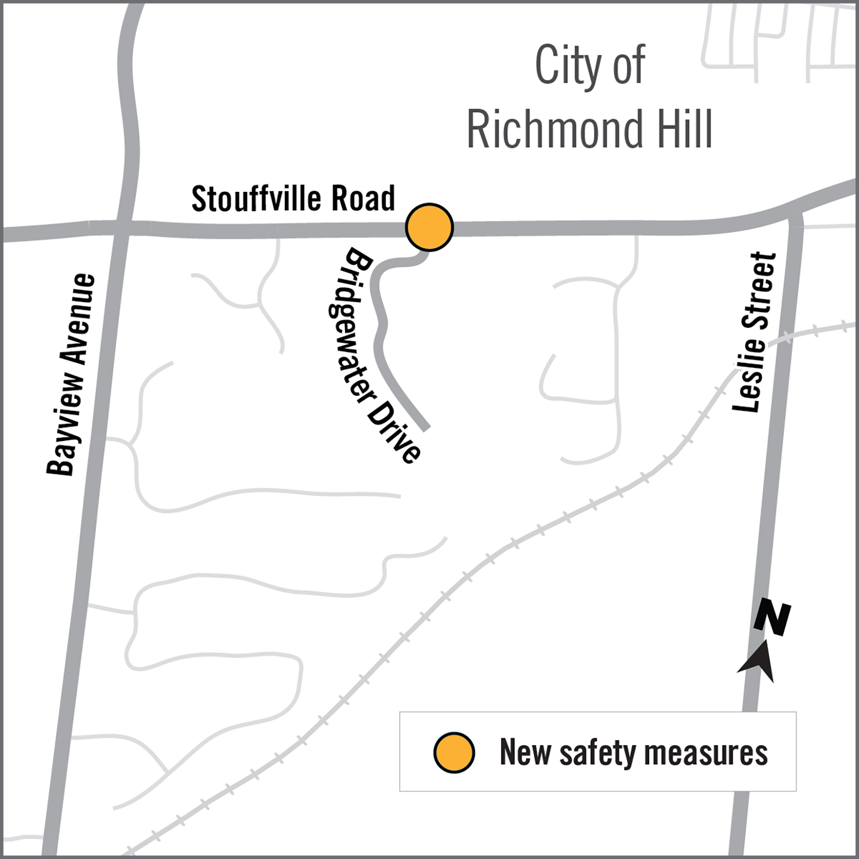 map showing location of intersection improvement