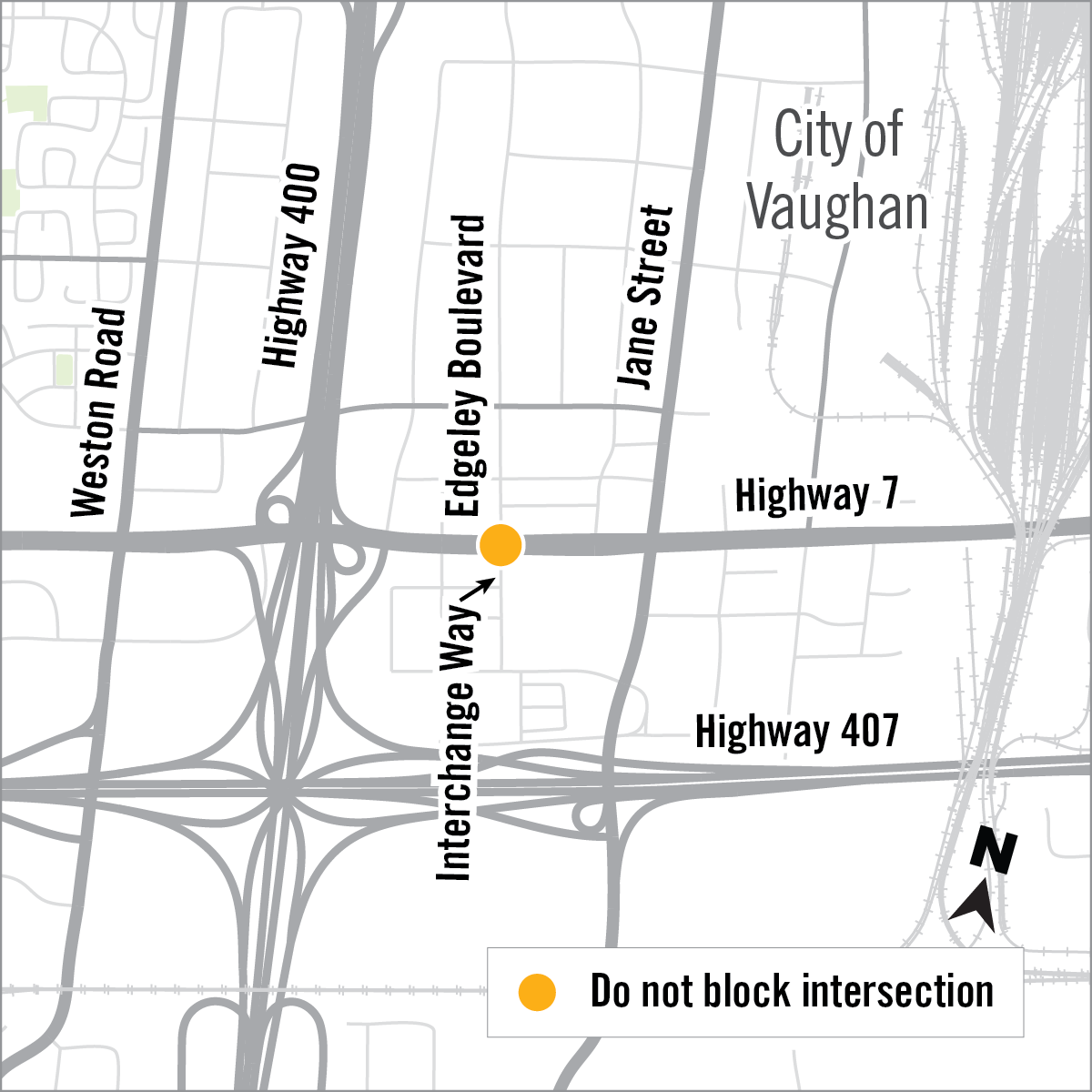 map of intersection safety improvement