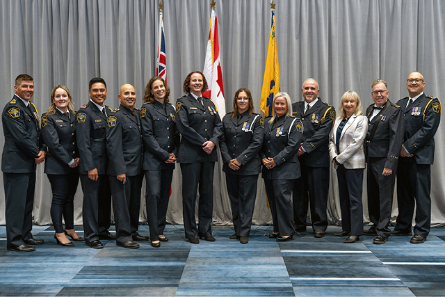 Ten York Region Paramedics were awarded prestigious medals for dedicated service.