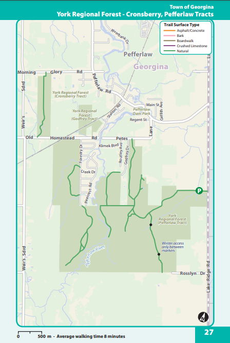 Georgina Cronsberry Pefferlaw Tract map