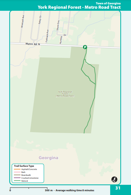 Georgina Metro Road Tract map