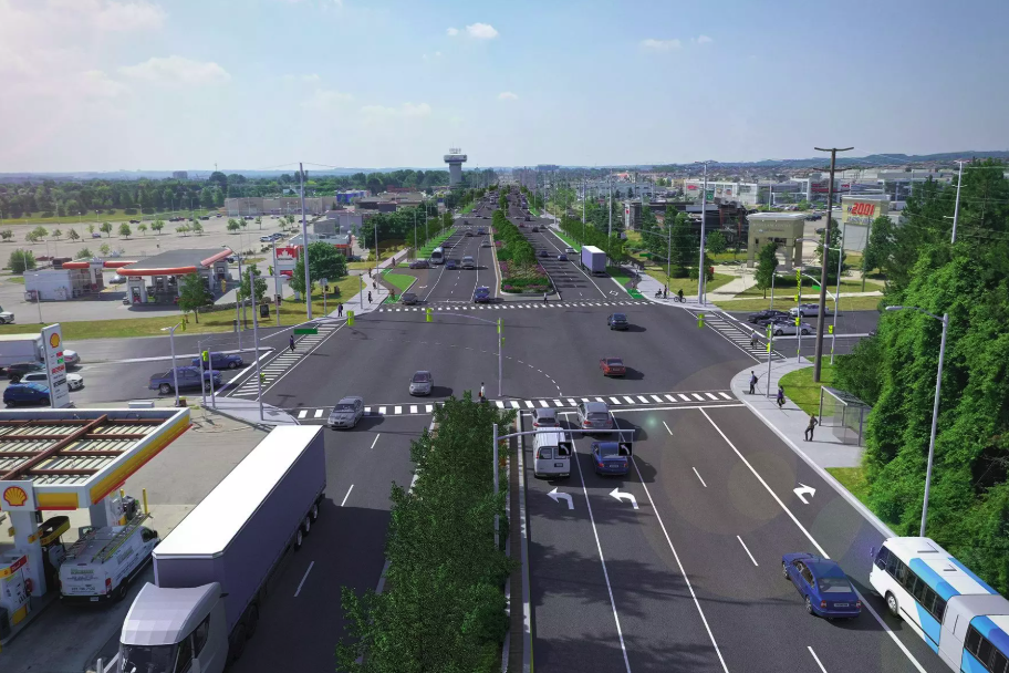 Future rendering of Yonge Street south of Green Lane