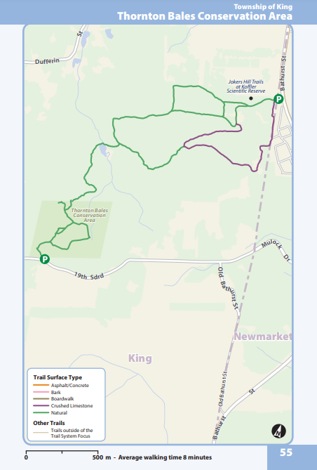 King Thornton Bales Conservation Area Trail map