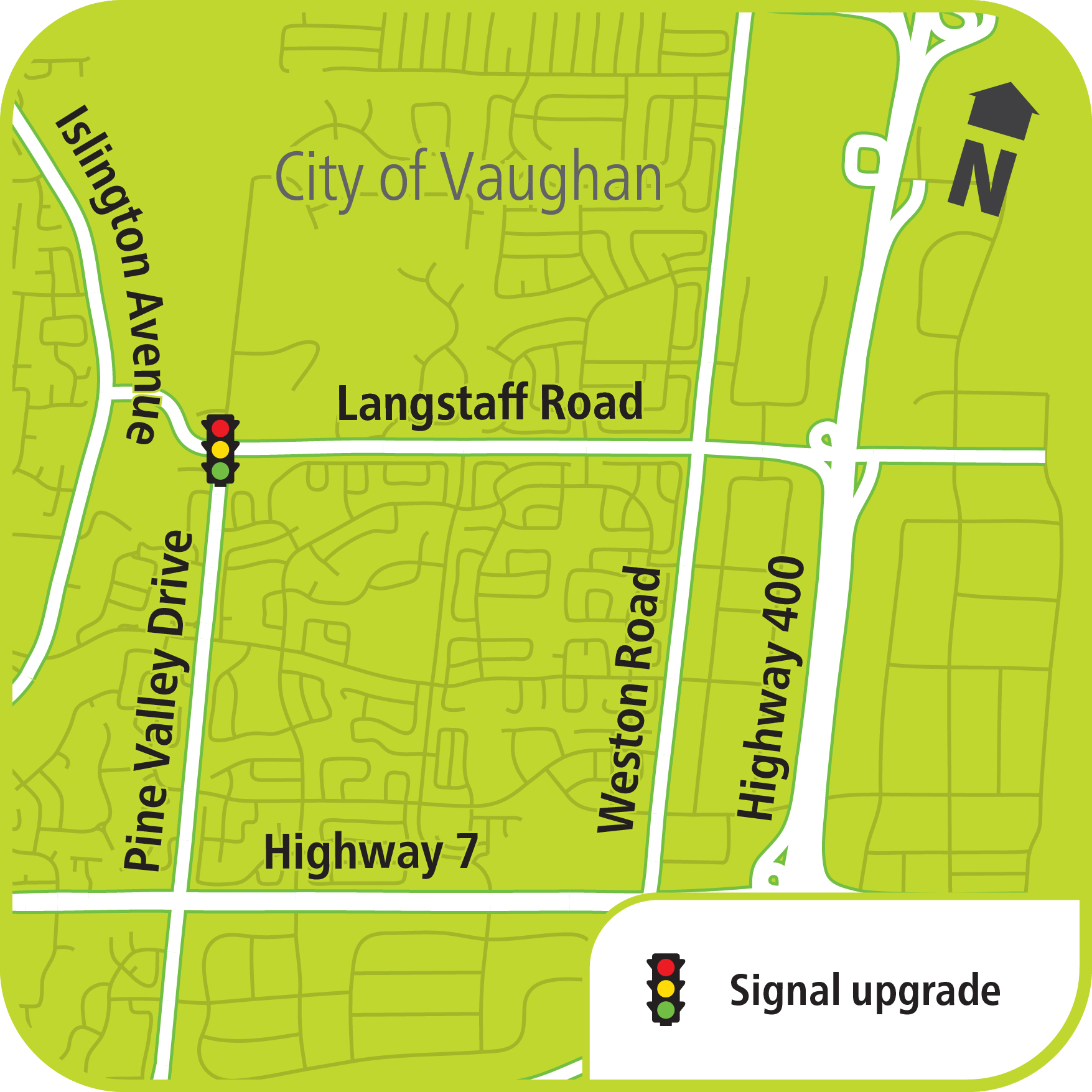 Langstaff Road and Pine Valley Drive York Region