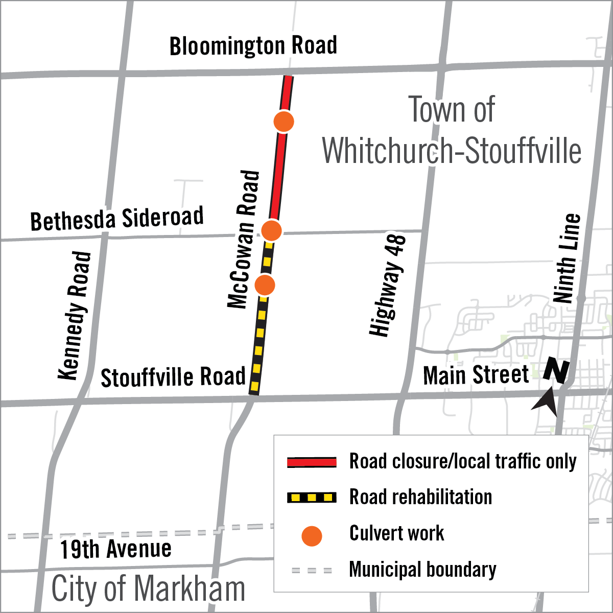 Road Closure on McCowan due to construction