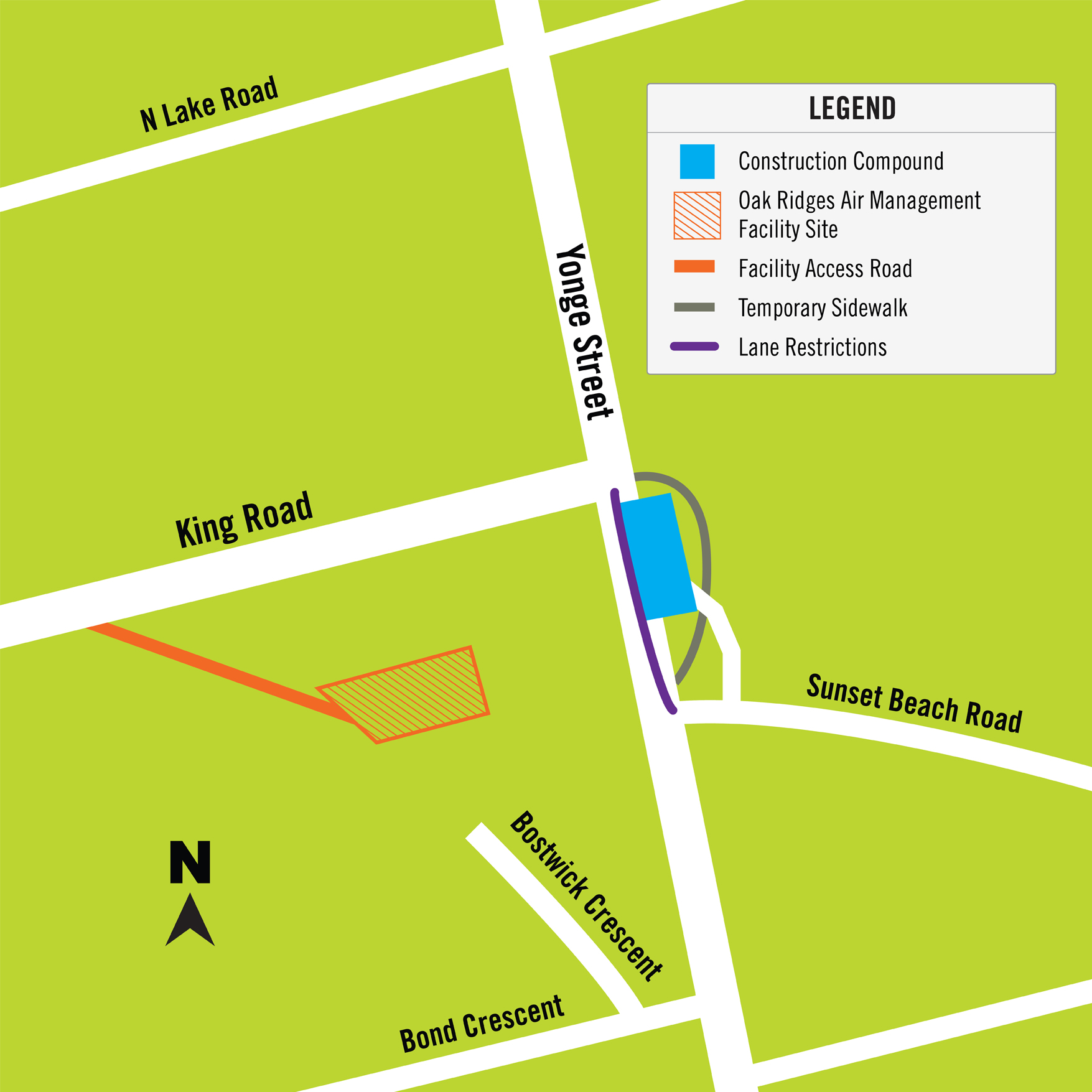 Oak Ridges Air Management Facility Map