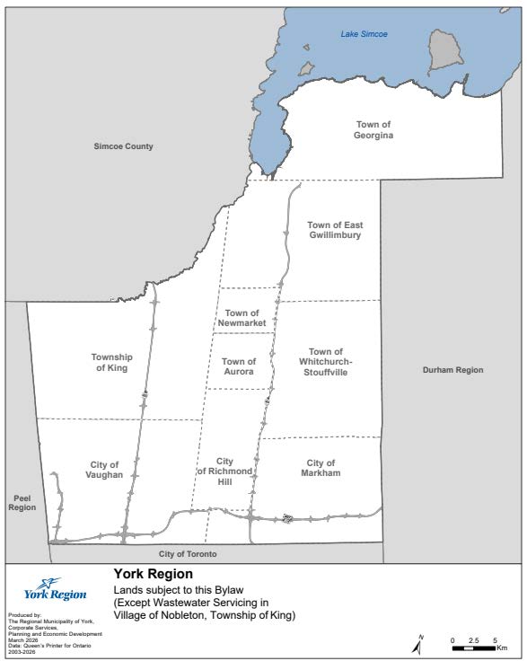 map illustrating the location to which Bylaw No 2026-20 applies