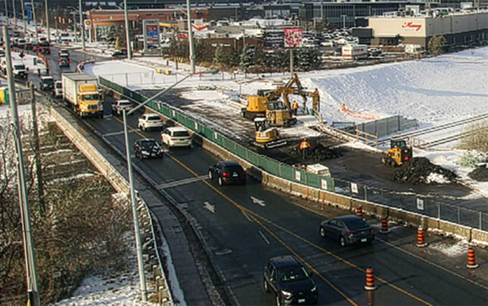 Rutherford Road Bridge lanes reduced for demolition work