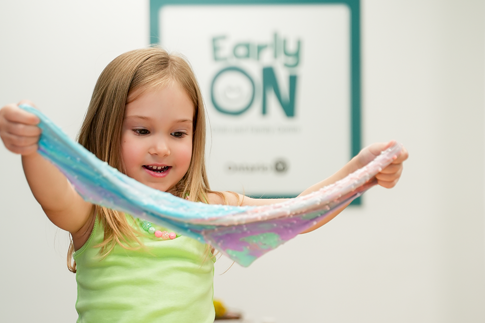 Young child in an EarlyOn centre