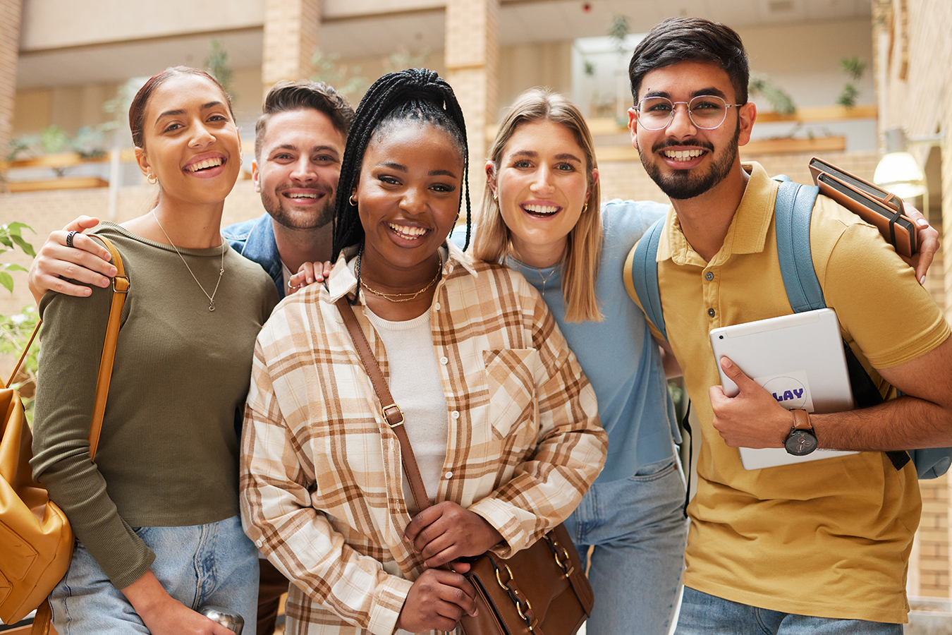 group of young adults outside