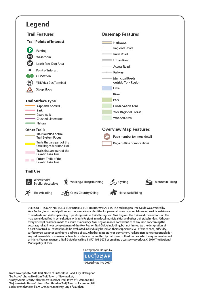 York Region Trail Legend