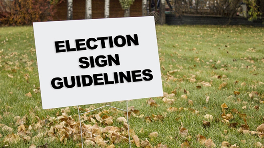 Photo of election sign