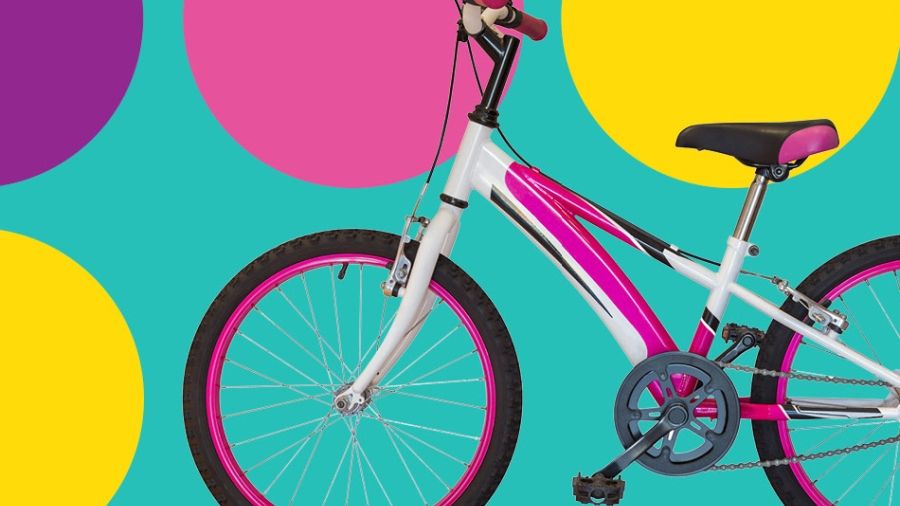 Bicycle on a colourful background