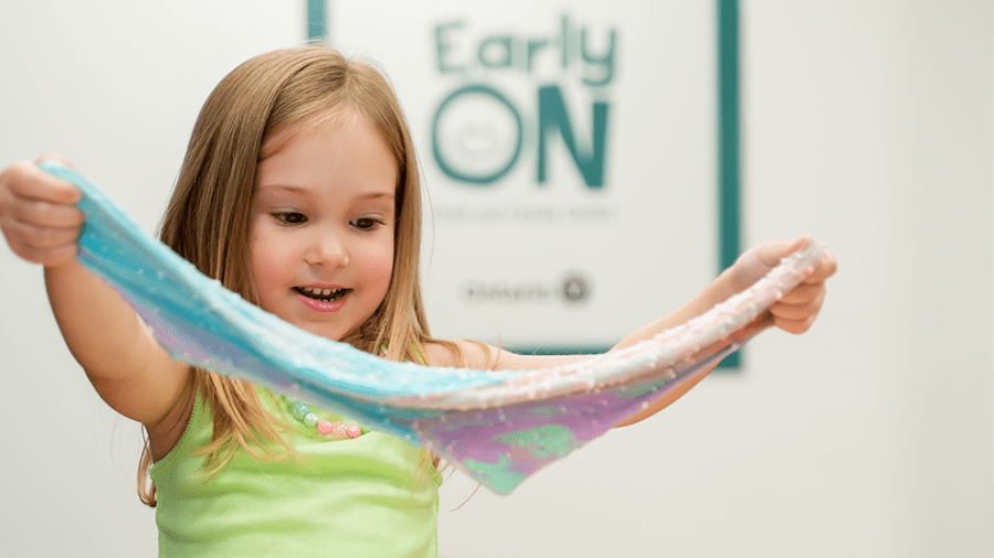 Young child in an EarlyOn centre