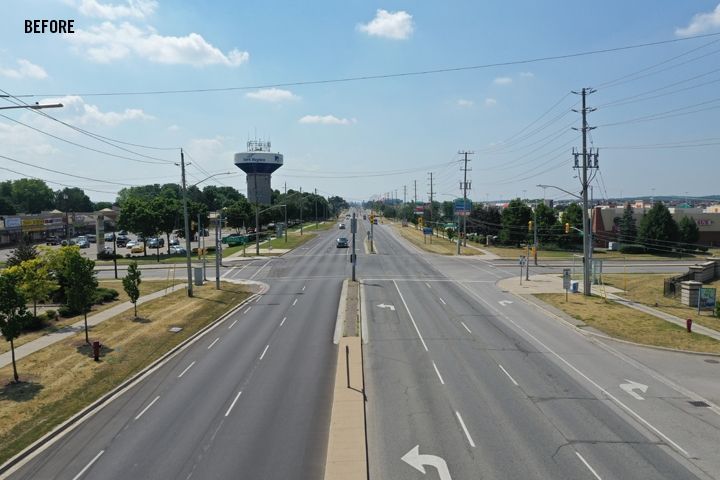 Photo of Existing Yonge Street south at Aspenwood