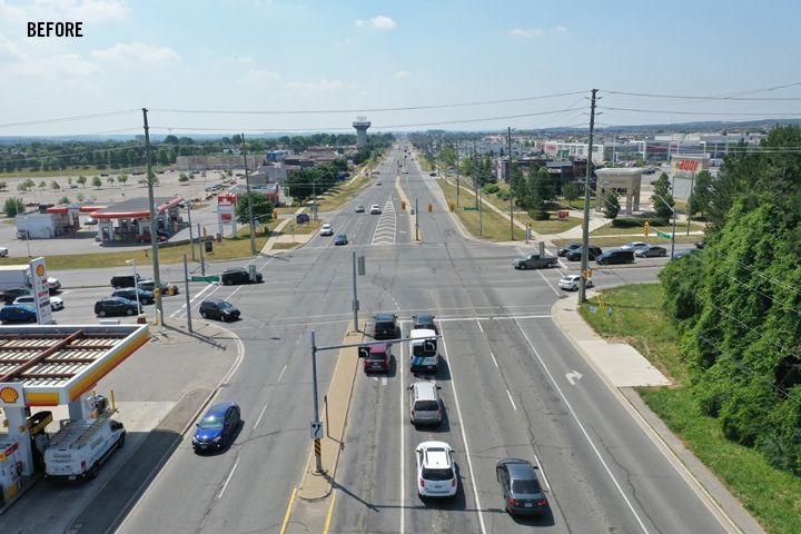 Photo of Existing Yonge Street south of Green Lane