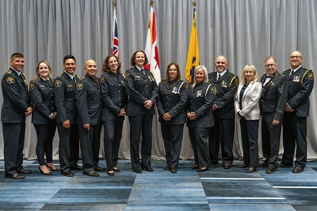 Ten York Region Paramedics were awarded prestigious medals for dedicated service.