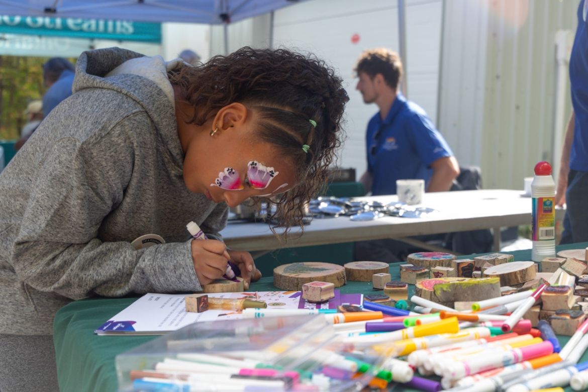 Painting at the forest festival