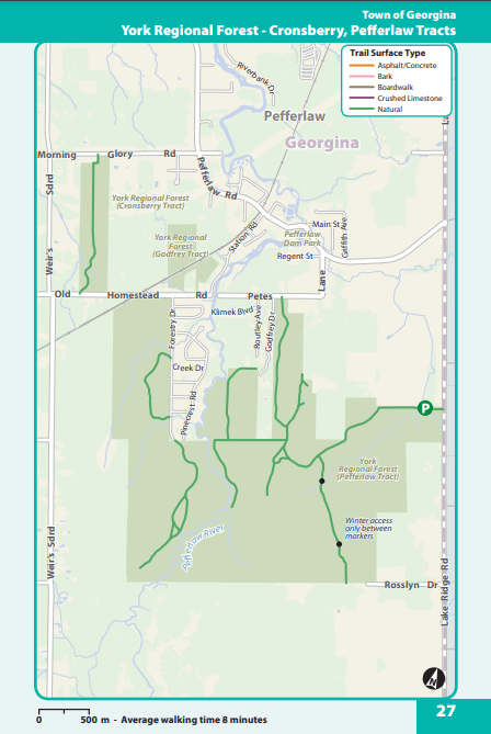 Georgina Cronsberry Pefferlaw Tract map