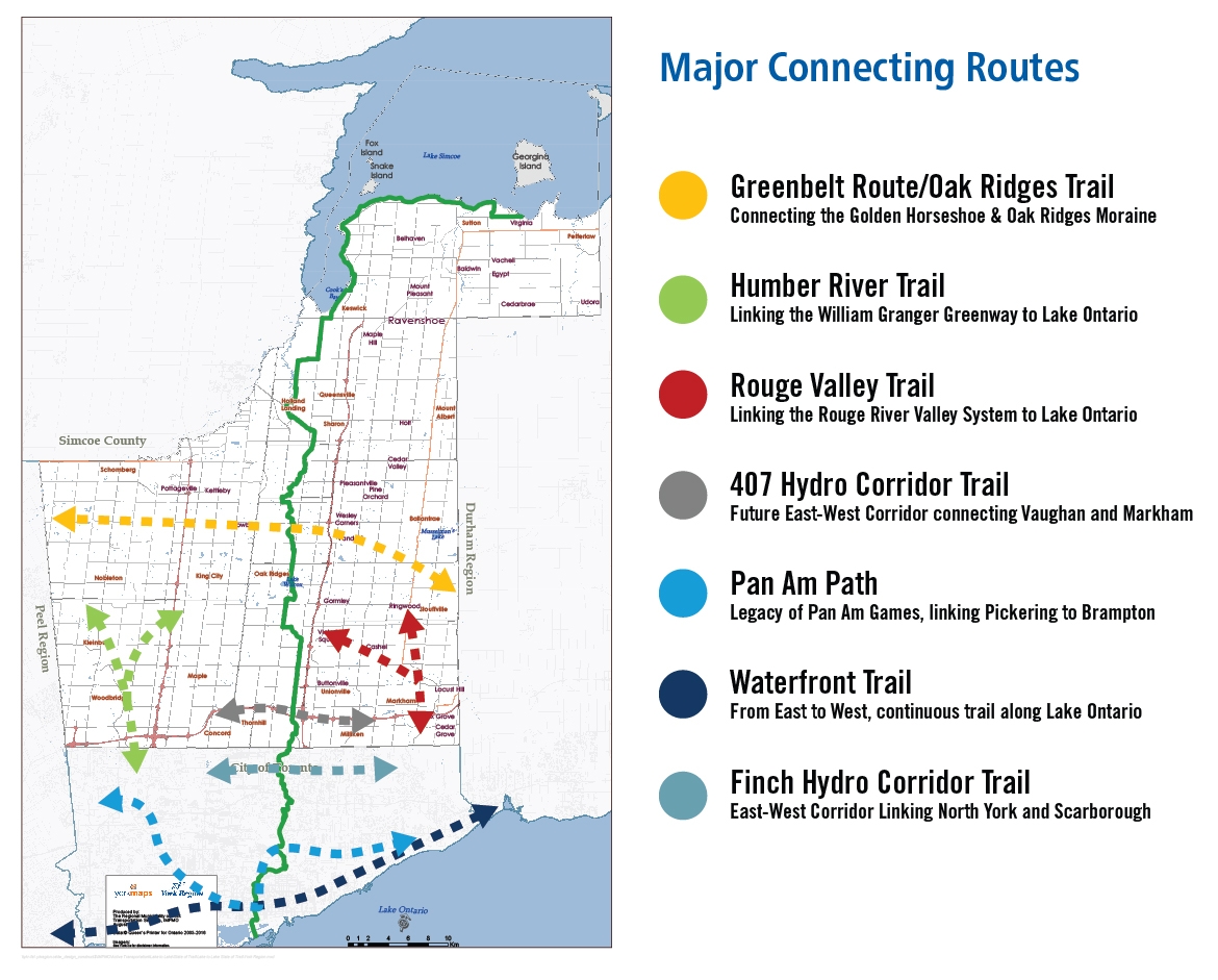 Lake To Lake major connecting routes
