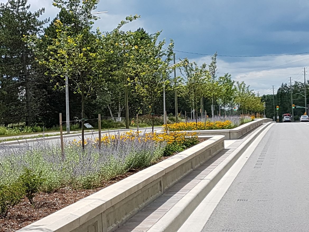median installation