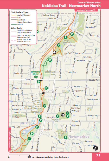 Newmarket Nokiidaa Trail North map
