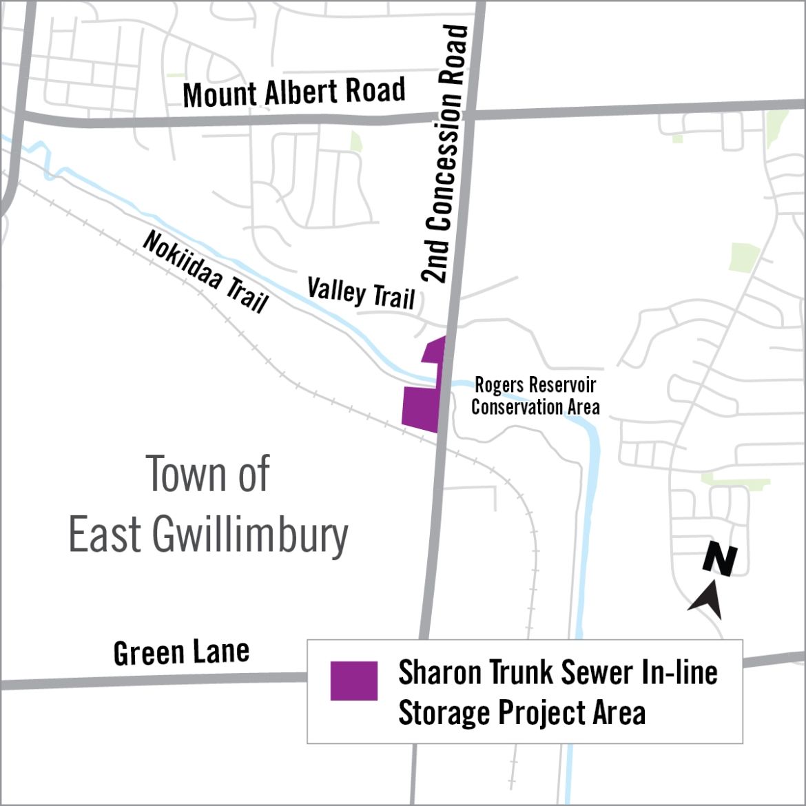 Sharon Trunk Sewer In-line Storage Project Area
