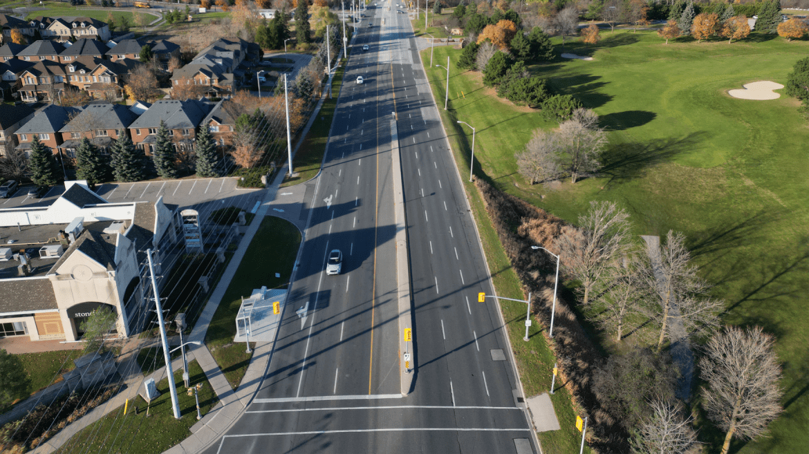 Current state of Bathurst Street and Major Mackenzie Drive intersection