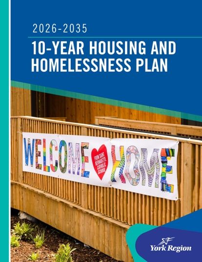 cover of the 10-year housing and homeslessness plan document