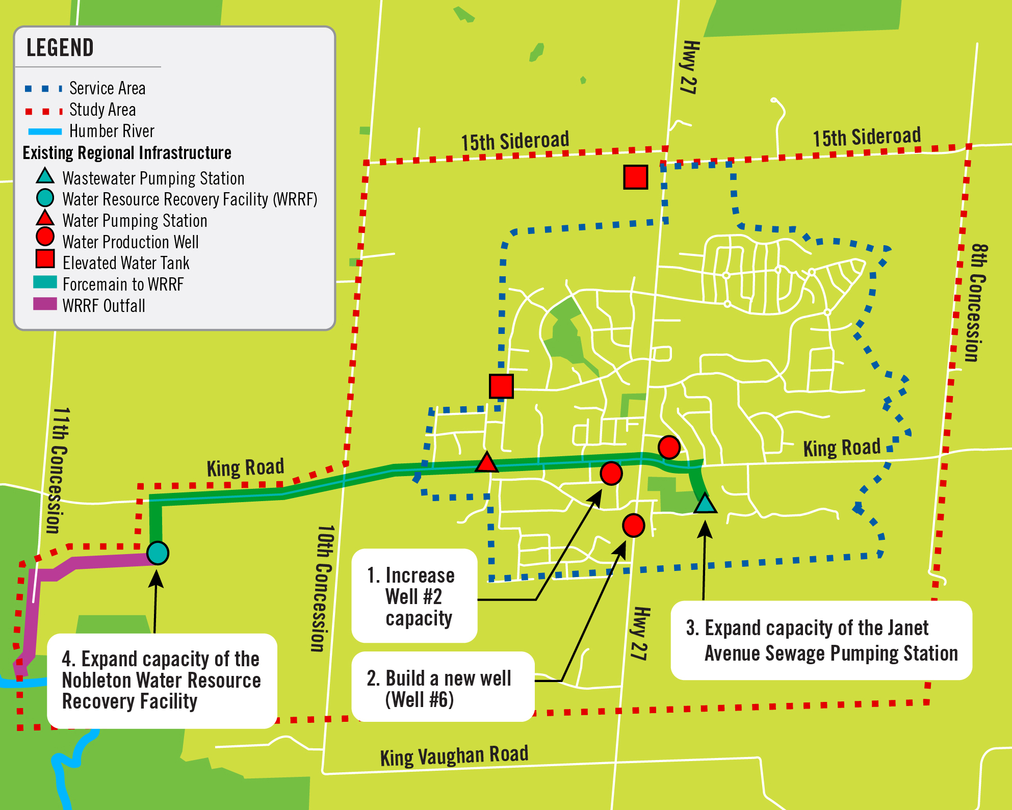 map of preferred solution