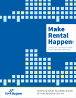 This graphic of the cover links to the document Make Rental Happen: Creating the Conditions to Build Private Market Rental Housing
